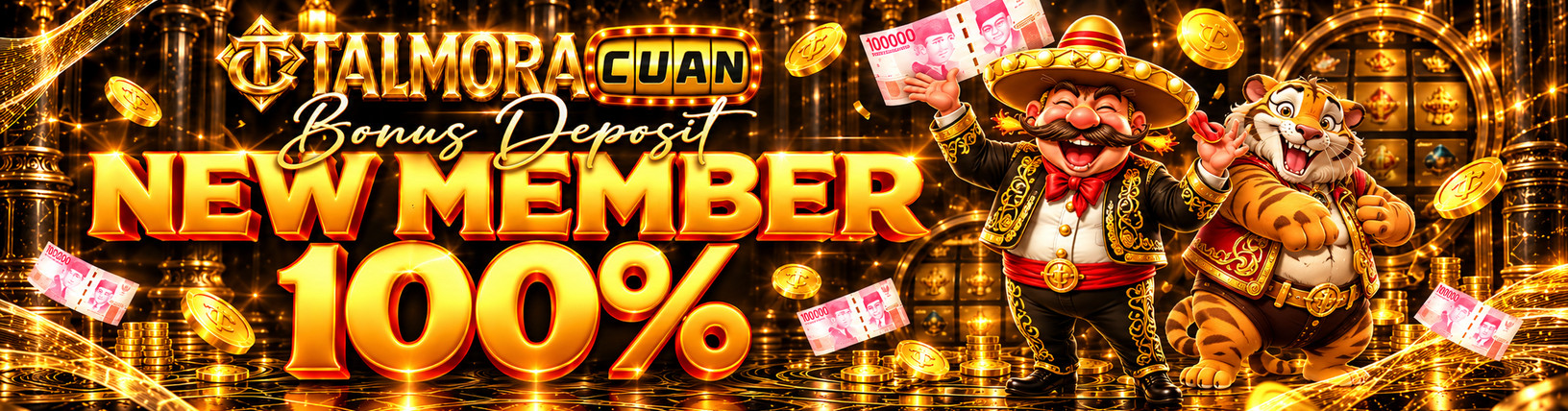 BONUS DEPOSIT NEW MEMBER 100%