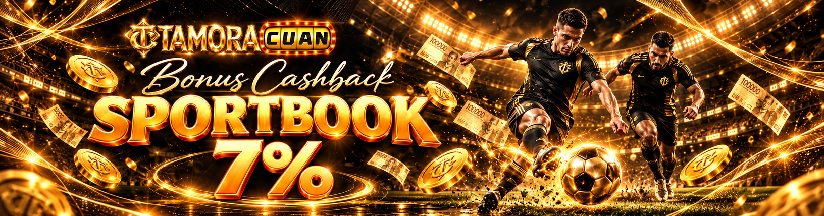 BONUS CASHBACK SPORTBOOKS 7% SETIAP MINGGU
